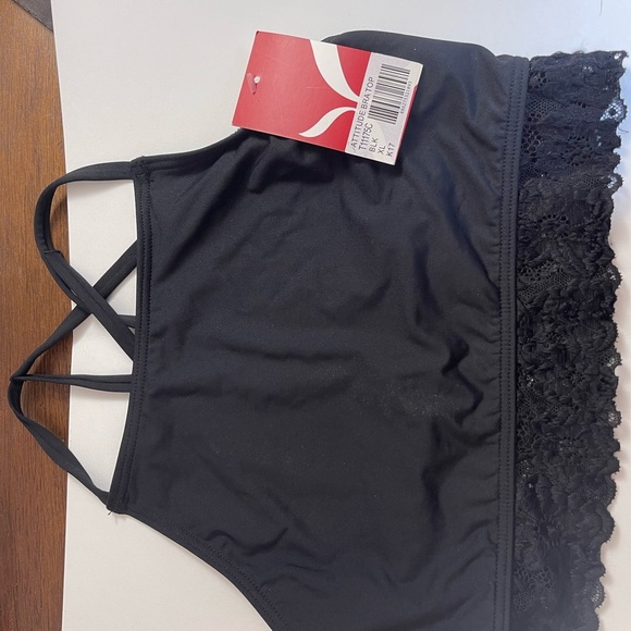 Capezio Other - Capezio Womens Sz XL Attitude Bra Top Dance Cropped Black NEW